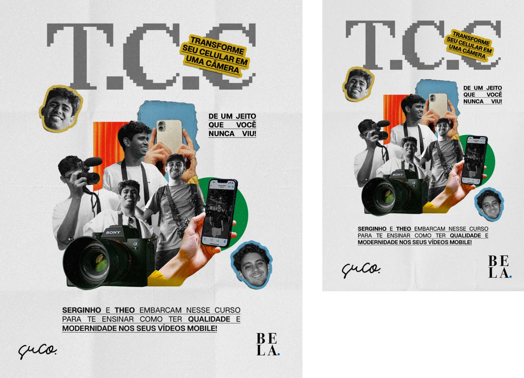 T.C.C card and thumbnail, side by side