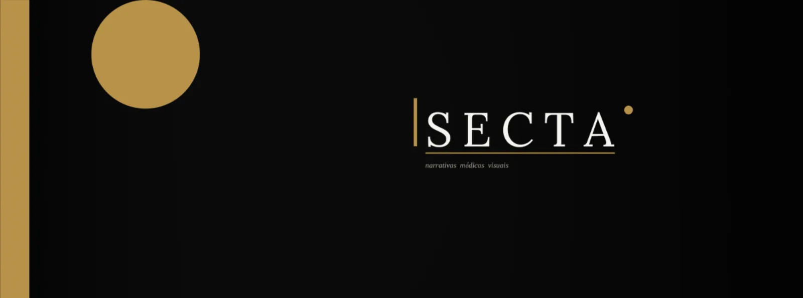 Facebook cover: Secta signature on black